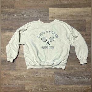 Offline by aerie “tacos and tennis” crewneck